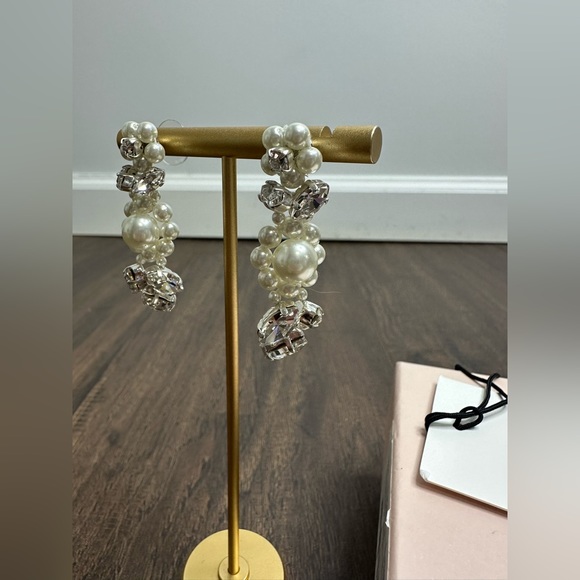 Simone Rocha Daisy Leaf Clyster Earrings - Picture 6 of 7